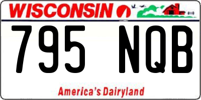 WI license plate 795NQB