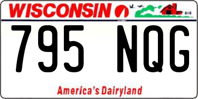 WI license plate 795NQG