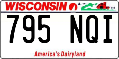 WI license plate 795NQI