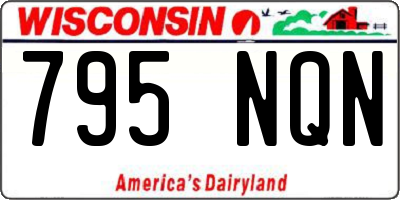WI license plate 795NQN