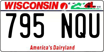 WI license plate 795NQU