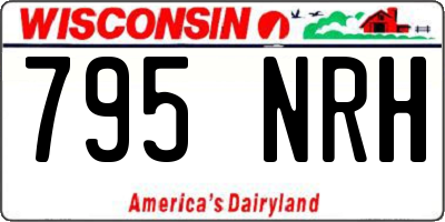 WI license plate 795NRH