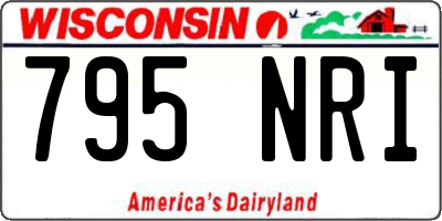 WI license plate 795NRI