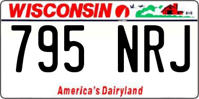 WI license plate 795NRJ