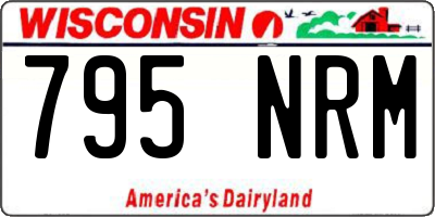 WI license plate 795NRM