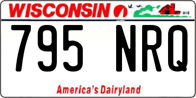 WI license plate 795NRQ