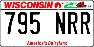 WI license plate 795NRR