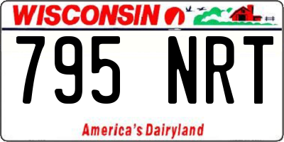 WI license plate 795NRT