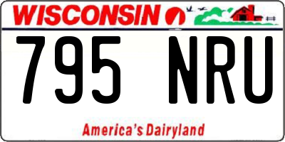WI license plate 795NRU