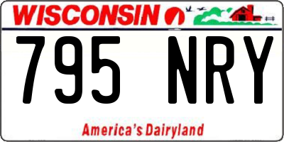 WI license plate 795NRY