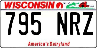 WI license plate 795NRZ