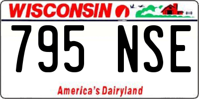 WI license plate 795NSE