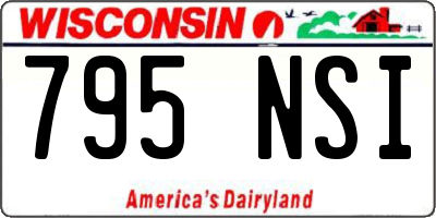 WI license plate 795NSI