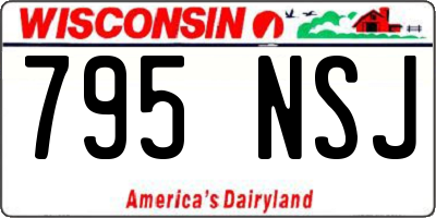 WI license plate 795NSJ