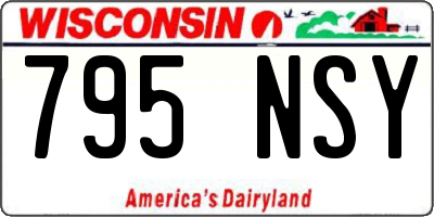 WI license plate 795NSY