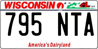 WI license plate 795NTA