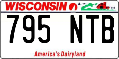 WI license plate 795NTB