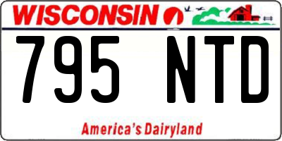 WI license plate 795NTD