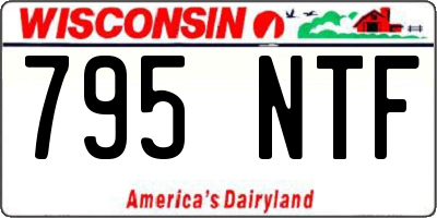 WI license plate 795NTF