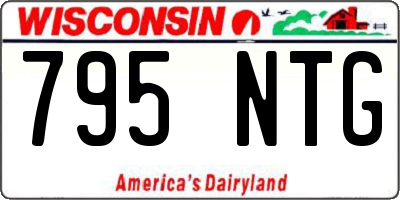 WI license plate 795NTG