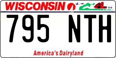 WI license plate 795NTH
