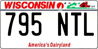 WI license plate 795NTL