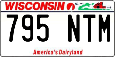 WI license plate 795NTM