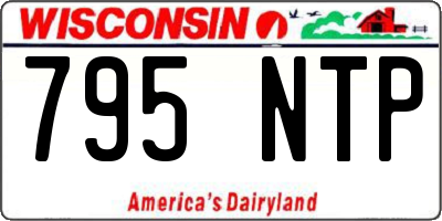 WI license plate 795NTP