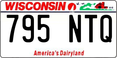 WI license plate 795NTQ