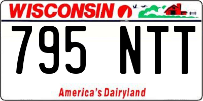 WI license plate 795NTT