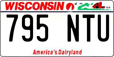 WI license plate 795NTU