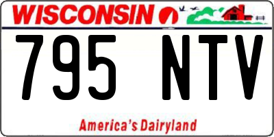 WI license plate 795NTV