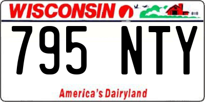 WI license plate 795NTY