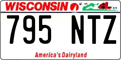 WI license plate 795NTZ