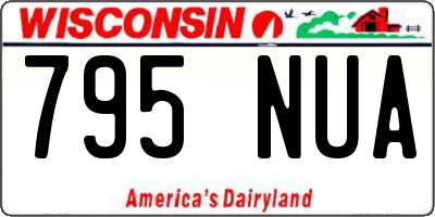 WI license plate 795NUA