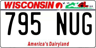 WI license plate 795NUG