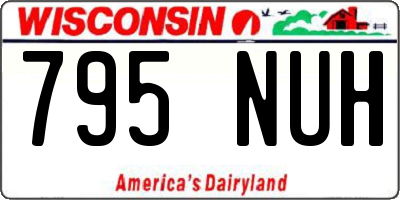 WI license plate 795NUH