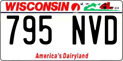 WI license plate 795NVD