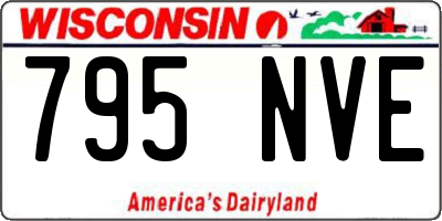 WI license plate 795NVE