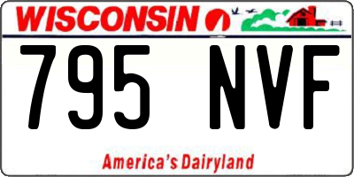 WI license plate 795NVF
