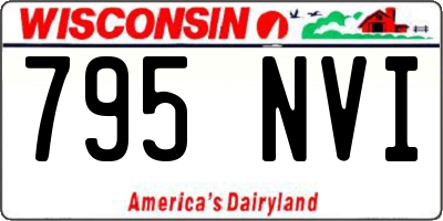 WI license plate 795NVI