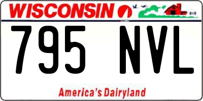 WI license plate 795NVL