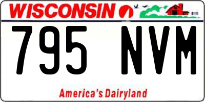 WI license plate 795NVM