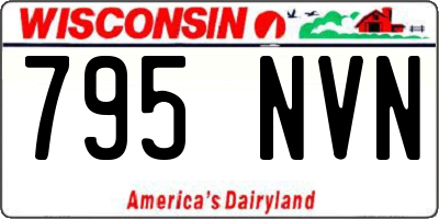 WI license plate 795NVN