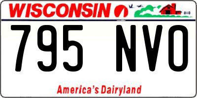 WI license plate 795NVO