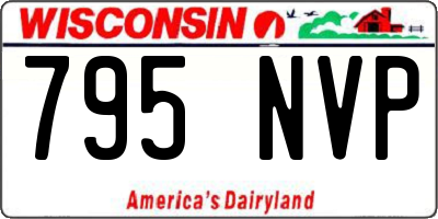 WI license plate 795NVP