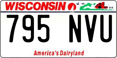 WI license plate 795NVU