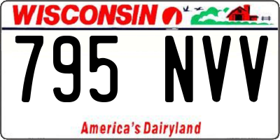 WI license plate 795NVV