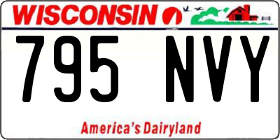 WI license plate 795NVY
