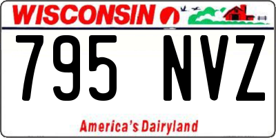 WI license plate 795NVZ